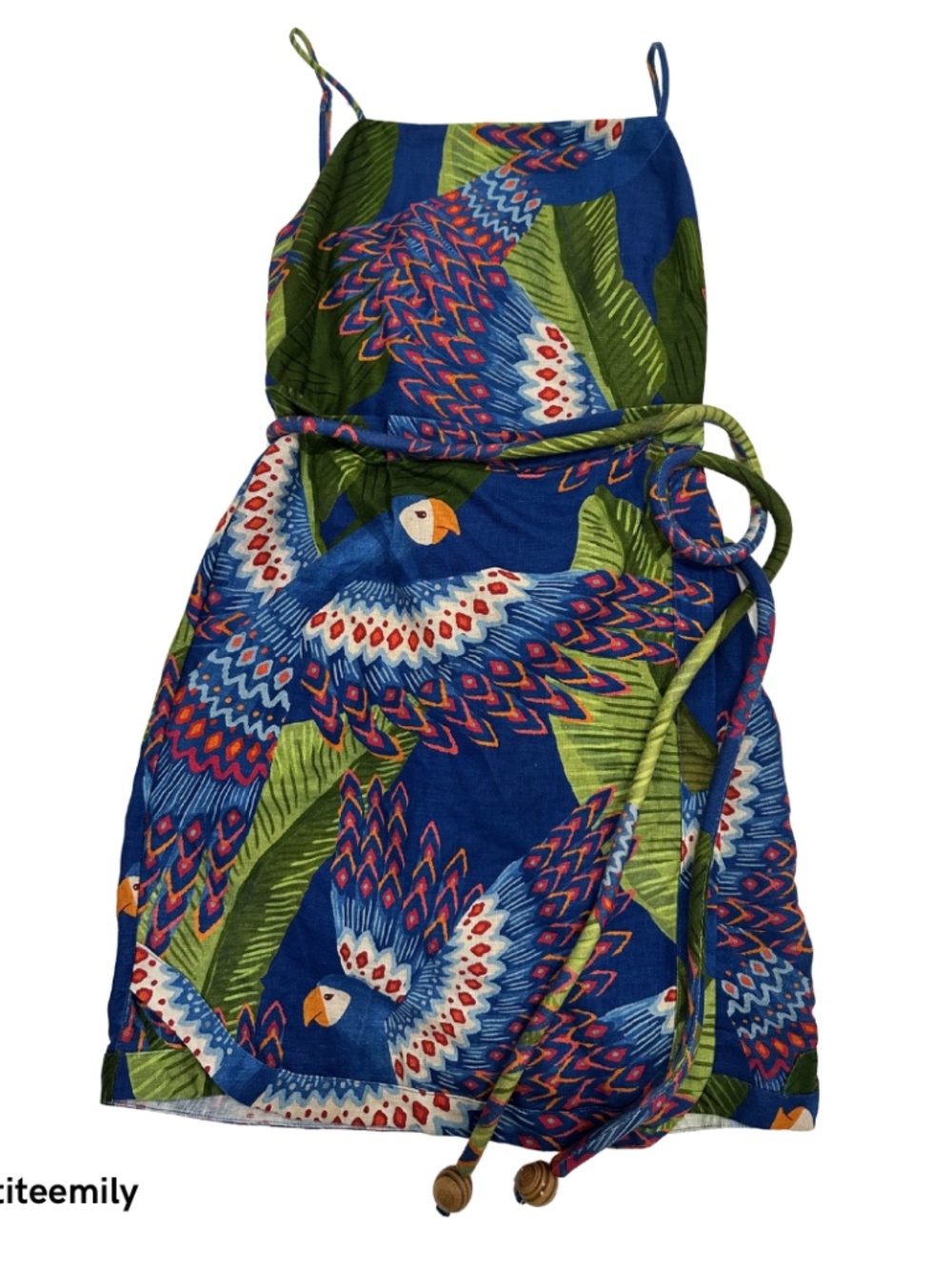 FARM Rio Mini Dress XS Bird print - Picture 3 of 8